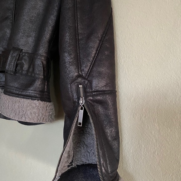 JOU JOU FAUX LEATHER BIKER JACKET - Picture 11 of 14